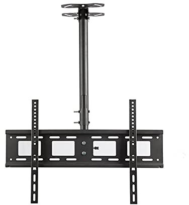 TV Standfuss Decken-TV-Halterung, höhenverstellbare TV-Wand-Deckenhalterungen mit Neigungsdrehgelenk, passend für 32-70-Zoll-Flachbildschirme (Farbe: 0,5–1 m)