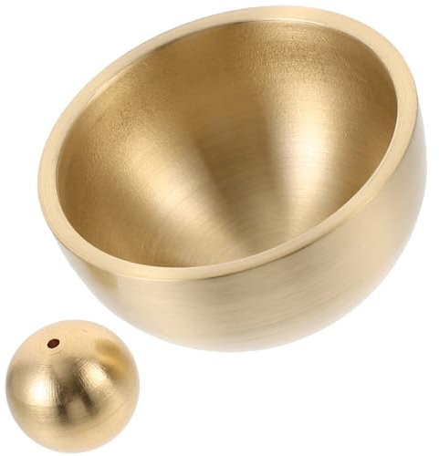 PRETYZOOM 1 Set Hanging Bell Wall Sculpture Dinner Bell Store Shopkeepers Bell for Door Opening Welcome Entry Door Bell Doorbell Accessory Silicone Honeycomb Mat Metal Brass Japan