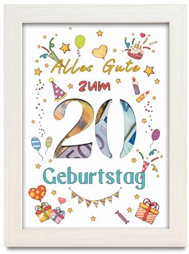 20. Geburtstag Geldgeschenk, Geschenke zum 20 Geburtstag Mädchen Junge, Geldgeschenke Alles Gute zum 20 Geburtstag, 20.Geburtstag Deko, Coole Geschenkideen zum 20. Geburtstag für Freunde Familie