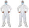 TopHomer Einweg-Overall, 4Pack Schutzoveralls, Einweg-Schutzanzug mit Kapuze, wasserdichter Arbeitsoverall, Einweg-Chemikalienschutzkleidung, Einweg-Schutzanzug mit Kapuze (M)
