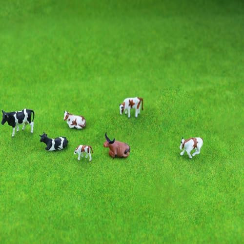 CNANRNANC 10 Stück HO Maßstab bemalte Bauernhofkühe Tiere für Modelleisenbahn Layouts, H9JOM3DXY9KNK4RW6S5QV4BQW1382Q