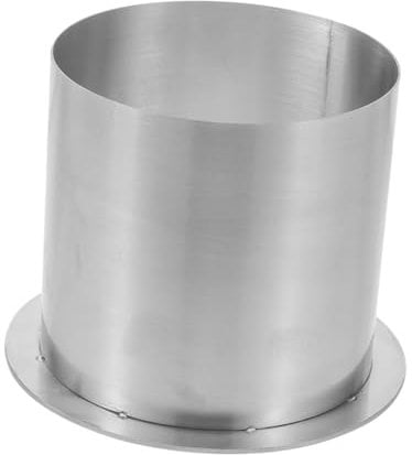 ANDRESLAD Couvercle de poubelle rond encastré en acier inoxydable pour plan de travail encastré, couvercle de poubelle pour cuisine et bureau, fermeture peu encombrante