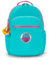 Kipling Seoul Sac à dos pour ordinateur portable de 15 - Durable et spacieux - Avec bretelles rembourrées, Rayures bleu sarcelle paon, 12.75 L x 17.25 H x 9 D