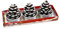 Bodenwindlicht Säule Set, Karneval, Dekoration, Kerzenlicht-Dinner, Weihnachtskerzenlicht Kerzenständer Blockkerzen (Khaki, One Size)