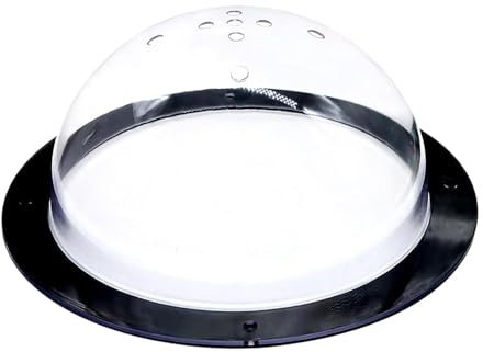 Dog Fence Window - Domed Pet Window, Pet Porthole Window | Acrylic Dome Dog Fence Window with Air Holes, Ventilation Holes