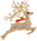 SOIMISS 2 Stk Brosche mit weihnachtlichem Hirsch Weihnachtsbrosche Zubehör für Partykleidung weihnachtsmotiv weihnachtsverkleidung Weihnachtsstifte matte Brosche Modische Brosche Legierung