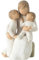 BSNRDX Mother and Son Figurines Mom and Child Statues Sculpted Hand-Painted Figures Mom Birthday Gifts from Son Gifts to Celebrate Mother's Day (A)