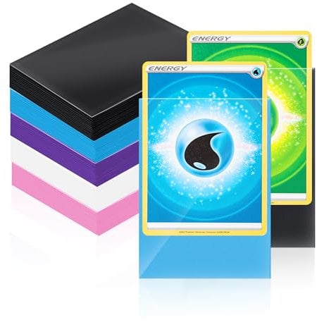 Mcbazel 500 Soft Card Sleeves, 66 x 91mm Trading Card Sleeves Fit for MTG/Yugioh/TCG, Multi Color