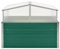 Serra Verde 100x100x77 cm in Acciaio Zincato Vasi Per Piante Da Interno Fioriera Con Spalliera Da Esterno Fioriere Da Esterno Grandi Aiuola Rialzata Da Esterno per Patio Esterno Terrazza Giardino