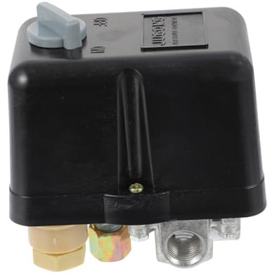 jojofuny 220V 20A 145PSI 10 Bar Druckluft Kompressor Druckschalter Steuerung 4 Port Druckregler Für Luftkompressoren Und Druckluftanwendungen