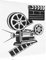 CRILSTYLEO Kino-wandaufkleber Vintage Heimkino Zubehör Für Schlafzimmer Wandkunstaufkleber Klebebilder Aufkleber