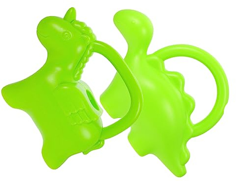 ERINGOGO 2 Stück Grüne Gießkannen aus Kunststoff in Dinosaurier und Einhorn Form Praktische Gartengeräte für Blumenbewässerung und Outdoor Gartenarbeit