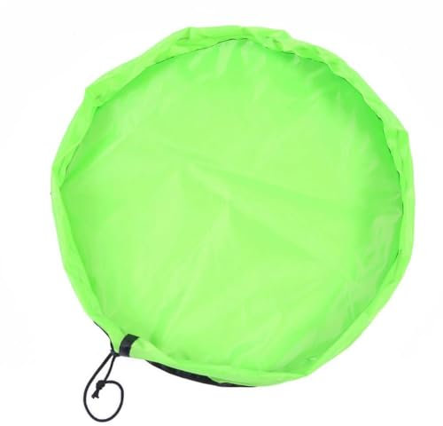 Wisafory Spielzeug Aufbewahrung Sack Aufbewahrungstasche für Spielzeug Kinder Spieldecke Aufräumsack Spielsack Aufbewahrung Teppich Kinderspielzeug Aufbewahrungsbeutel Hellgrüner Durchmesser 0,5m