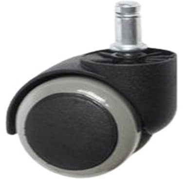QRNHPJLJK 5 Stück 5,1 cm Haltering, 11 mm/Gewinde, 10 mm Drehrad, Bürostuhl, Lenkrollen, Federn, PU-Möbel, Sicherungsring, Grau