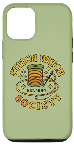 Stitch Witch Society EST 1994 illustration Witchy Case for iPhone 12/12 Pro