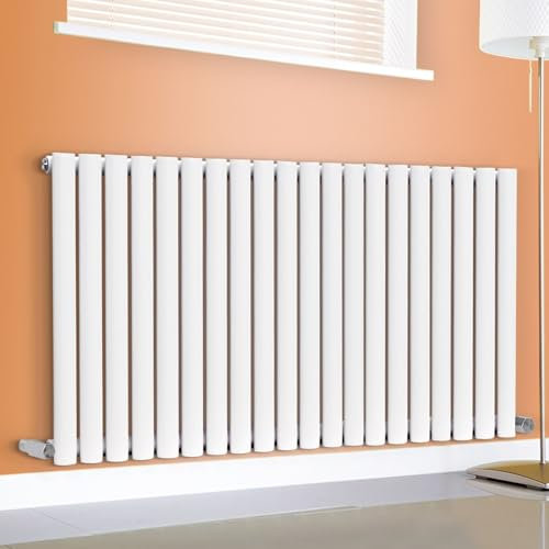 Horizontal Vertical Designer Radiator Oval Column White Anthracite Tall Upright Rads (Single - 400 x 1200mm, White)