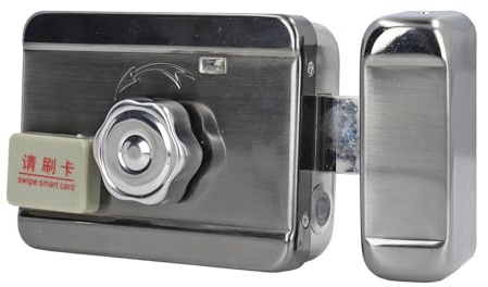 Schließsystem mit RFID und Fernbedienung, Edelstahl Zugangskontrolle für Garagentore, Haustüren, Büroeingänge, mechanische Notöffnung, langlebiges Design, energiesparend für bis zu 1 Jahr