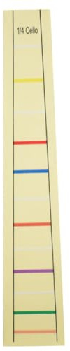 Alipis Cello Fingerboard Sticker Gelb Praktische Griffbrett Aufkleber Fingerpositionsmarker für Anfänger zum Lernen und Üben Langlebig und Rückstandsfrei Entfernbar