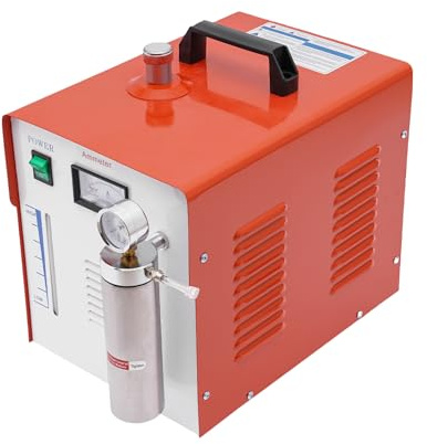 Ecoggeder Saldatore ad Idrogeno e Ossigeno 65-75 L/H, Lucidatrice in Acrilico, Saldatore ad Acqua, Lucidatore a Fiamma per il Trattamento Termico di Parti Metalliche, Generatore di Fiamma a Gas