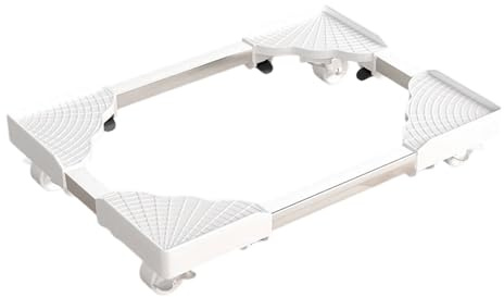 Mobile Computer Holder - Telescopic Floor Stand, Adjustable Rolling Rack with Wheels for Home Office Apartment Living Room, CPU Storage Organizer, Electronics Holder for Washing Machine Plant Pot