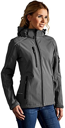 Softshell Jacke Damen, Stahlgrau, S