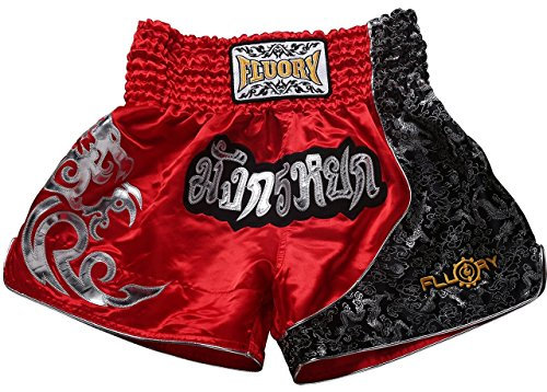 FLUORY Muay Thai Kampf Shorts, MMA Bekleidung Training Käfig Grappling Martial Arts Kickboxing Kleidung