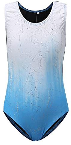Sinoem Body da ginnastica per bambini e bambine, a maniche lunghe, senza maniche, per danza classica, per ginnastica, allenamento, dancewear
