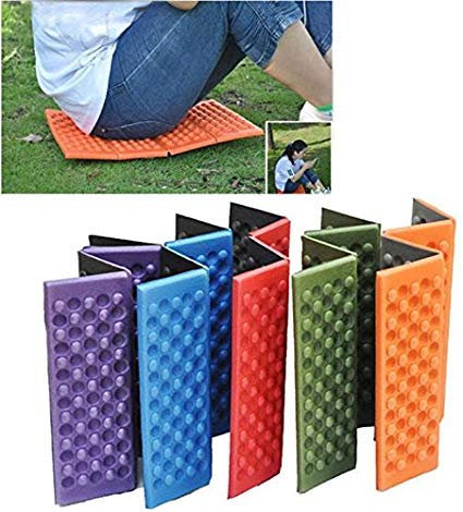 Boolavard Faltbare Campingmatte aus Schaumstoff XPE für den Außenbereich, tragbar, wasserdicht, Picknick-Matte (Rot)