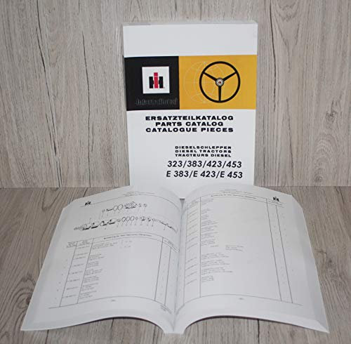 IHC Ersatzteilliste Ersatzteilkatalog Traktor 323 383 423 453 E483 E423 E453