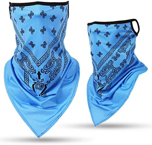 Lulupi Halstuch Mundschutz Multifunktionstuch Herren Damen Gesichtsmaske Dreieckstuch Sommer Paisley Schal Bandana Atmungsaktiv Schlauchtuch Motorradmaske
