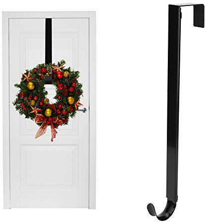 Haken Für Türkranz, Kranz Aufhänger Türhaken Für Weihnachten Tür, Türhaken Für Kranz, Metall Kranzhalter Kranzhaken Für Haustür, Kranzaufhänger Für Die Haustür, Verstellbarer Kranzaufhänger