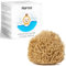 NAROA Éponge de bain naturelle pour bébé, coffret cadeau |Éponge de mer douce en laine de qualité supérieure pour bébé|Indispensable pour le bain des nouveau-nés| Durable et sans plastique (1 paquet)