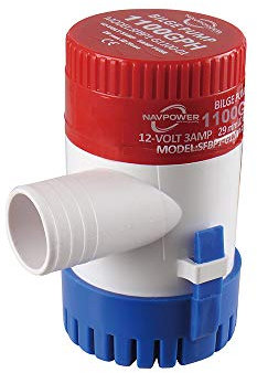 BTK POMPA DI SENTINA NAVPOWER AD IMMERSIONE 12V 1100 GPH 4250 L/H DA CAMPER GIARDINO NAUTICA BARCA