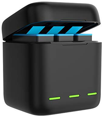 Kit chargeur de batterie de rechange USB à 3 canaux LED de type C pour GoPro Hero 9, batteries de rechange rechargeables pour caméra Go Pro 9 d'origine (1 chargeur)