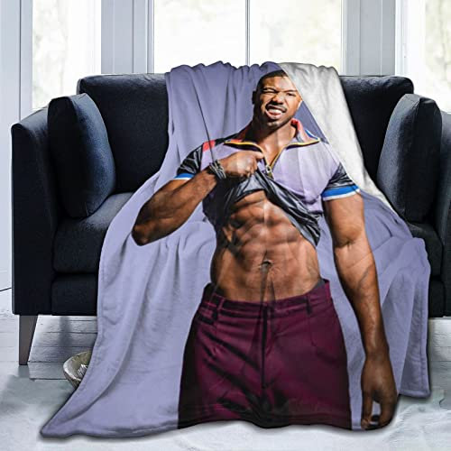 Michael Actor B. Jordan Überwurfdecke, ultraweiches Flanell-Fleece, leichte Überwurfdecken, warme Klimaanlagendecke für Couch, Sofa, Bett, 203 x 152 cm