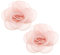 Create idea 2 Stück Rose Blume Charms Schuhclips Schuhschnallen Abnehmbare Schuhe Dekoration Zubehör für Frauen Damen Mädchen, Pink 6.5cm