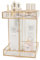 SLHEQING Organizador de cosméticos giratorio 360°, gran capacidad, organizador de maquillaje de cristal para vestidor, dormitorio, cuarto de baño