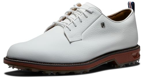 FootJoy Men's Premiere Series Field Golf Shoe White/White/Brick, 6 UK Medium