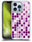Head Case Designs Rosado Azulejo de Mosaico Caso Funda de Gel Suave Compatible con Apple iPhone 13 Pro