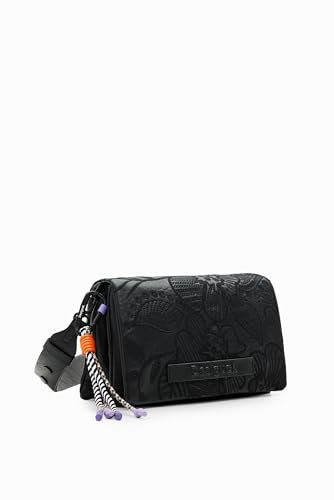 Desigual Alpha Dortmund Flap 2.0 Crossbody Bag Black