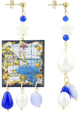 Lebole Gioielli Orecchini da Donna Mix&Match The Tag Capri Lilla