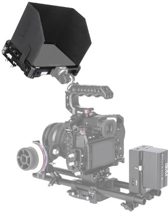Nitze Kamera-Monitor-Käfig-Rig mit Sunhood n HDMI-Kabelklemme, kompatibel mit Feelworld F6 PLUSX / F6 PLUS / F5 PRO / F5 PROX Feldbildschirm