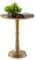 Amago home Beistelltisch Metall rund ø 44x53 cm Dekotisch Adlon mit Design Mittelfuß Aluminium Farbe Gold