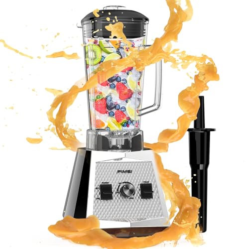 FIMEI Blender Mixeur 1500W, avec pichet 2L sans BPA, mixeur haute vitesse, mixeur smoothie pour jus/glace pilée, blender mixeur professionnel pour glace, auto-nettoyage