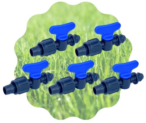 Mini Valvola a Cilindro, Rubinetto con Attacchi Innesto e Manichetta 17 mm, Sistemi e Tubi di irrigazione a Goccia, Nero MADE IN ITALY - Orto Facile (10)