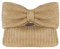 GMYIAK Luxus Schleife Stroh Tasche für Frauen Crochet Tote Handtasche Woven Purse Beach Rattan Female Clutch Bag für Sommer Party oder Hochzeit (Gold)