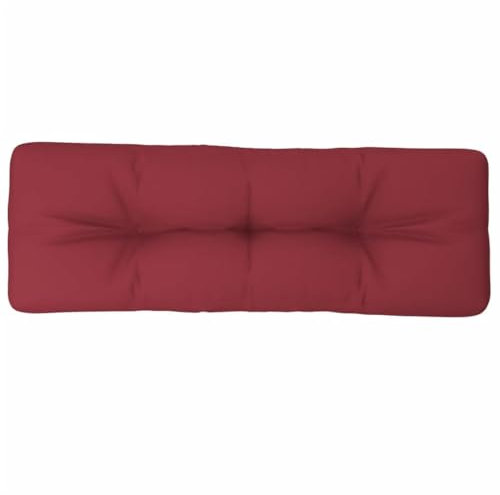 vidaXL Palettenkissen, Palettenpolster für Europaletten, Palettensofa Kissen Indoor Outdoor, Palettenauflage Rückenkissen, Weinrot Stoff