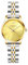 VXFAIZY Damen Einfachheit Uhr Wasserdicht Casual Armbanduhr für Frauen(Silberfarben/Gold)