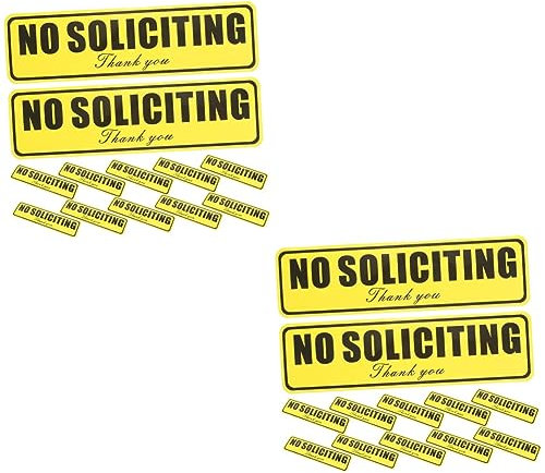 iplusmile 100stücke Wasserdichte No Soliciting Aufkleber Dekorative Türschilder Für Zuhause Büro Und Geschäfte Wetterfest Und Langlebig Einfache Anbringung Klare Sichtbarkeit