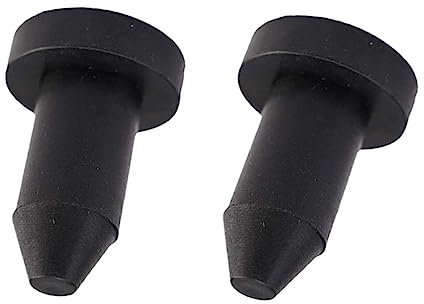 CORHAD 2 Stück Gummi Kajak Ablassstopfen Einfache Montage Rumpf Ablassstopfen Schwarz Zubehör Für Kajak Und Kanu